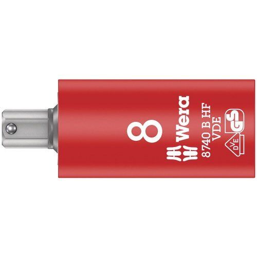  Zyklop VDE Knarre und Zubehör - Stückgeprüfte Sicherheit. 8740 B VDE HF Zyklop Bitnuss, isoliert, mit 3/8"-Antrieb, mit Haltefunktion für Innensechskantschrauben, 4 x 55 mm 12452972