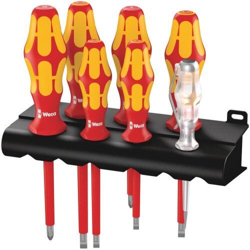  Kraftform Plus – Serie 100 VDE 160 i/7 Rack Schraubendrehersatz Kraftform Plus Serie 100 + Spannungsprüfer + Rack, 7-teilig 12453046