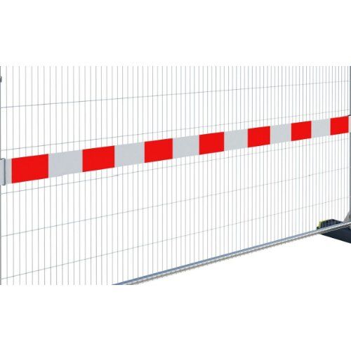  ZND Zubehör Reflektierender Zaunstreifen PVC 3.5 m (rot/weiß) 12457658