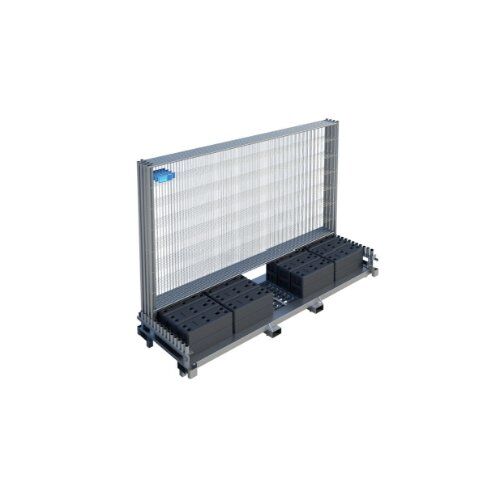  Mobilzaun-Transportpaletten Transportpallete KP30 für 30 Zaunfelder und Füße 12457646