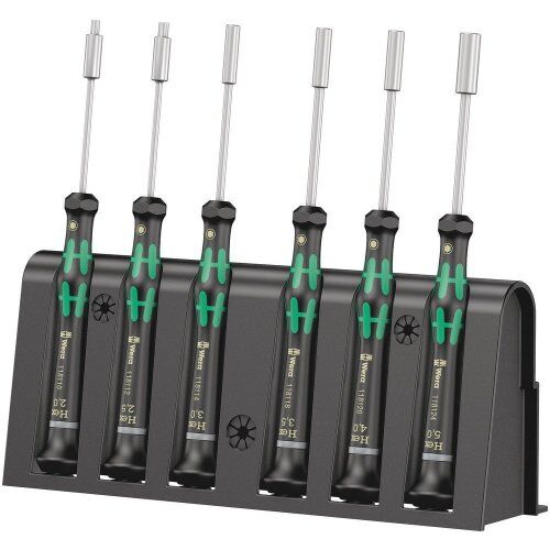 Serie Kraftform Micro 2069/6 Elektroniker-Schraubendrehersatz + Rack, 6-teilig 12452582