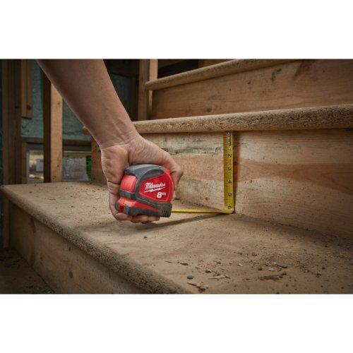  PRO compact Milwaukee Bandmaß Pro-Compact 8 m nicht-magnetisch, 25 mm breites Band 12428369
