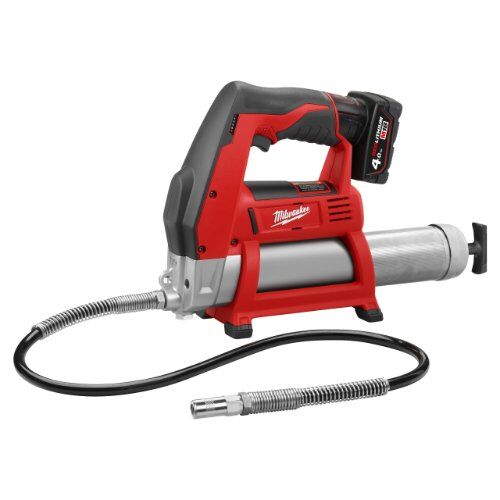  Fettpressen Milwaukee Akku Fettpresse M12 GG-401B, incl. 2x Akku 4 Ah, Ladegerät, Werkzeugtasche 12428183