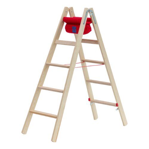  Stufen- und Plattformleitern Hymer Holz-Stufenstehleiter, beidseitig begehbar, 2x12 Stufen, Länge 3,48 m 12378550