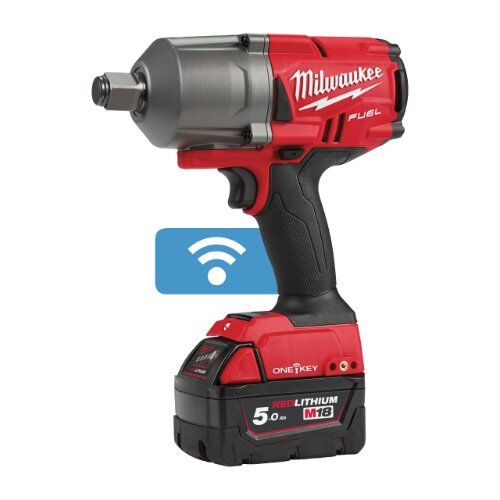  Schlagschrauber Milwaukee Akku Schlagschrauber 3/4" mit Vierkant-Sprengring M18 ONEFHIWF34-502X, 2 x Akku, Schnellladegerät, HD Box 12428257