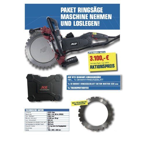  AGP Powertools Nozar Paket "Diamant-Ringhandsäge" 12465664