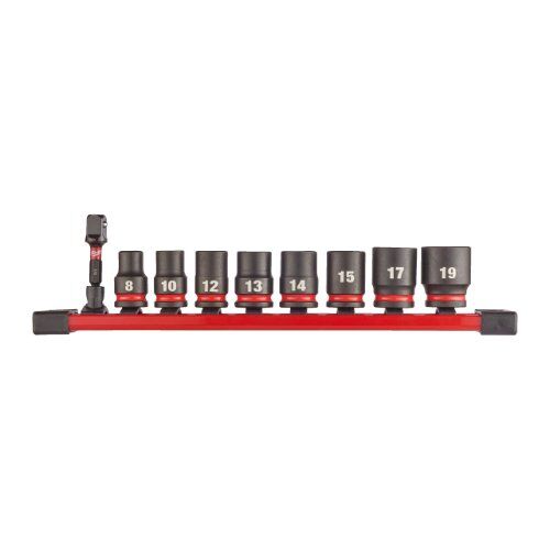  3/8" Schlagnüsse Milwaukee Schlagnuss-Set 3/8"kurz (9tlg.) SHOCKWAVE 12465241