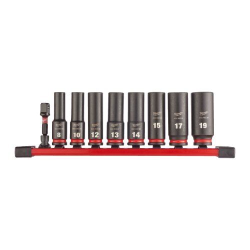  3/8" Schlagnüsse Milwaukee Schlagnuss-Set 3/8"lang (9tlg.) SHOCKWAVE 12465227