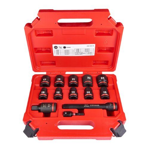  1/2" Schlagnüsse Milwaukee Schlagnuss-Set 1/2"kurz (13-tlg.) SHOCKWAVE 12465119