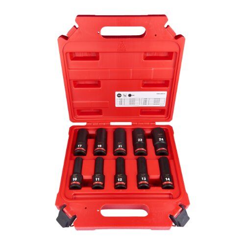  1/2" Schlagnüsse Milwaukee SHOCKWAVE Set Schlagnuss 1/2" lang, 10-tlg. 12465159