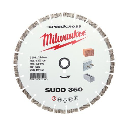  Premium SpeedCross Sägeblätter Milwaukee Speedcross Diamanttrennscheibe SUDD 350mm 12465451