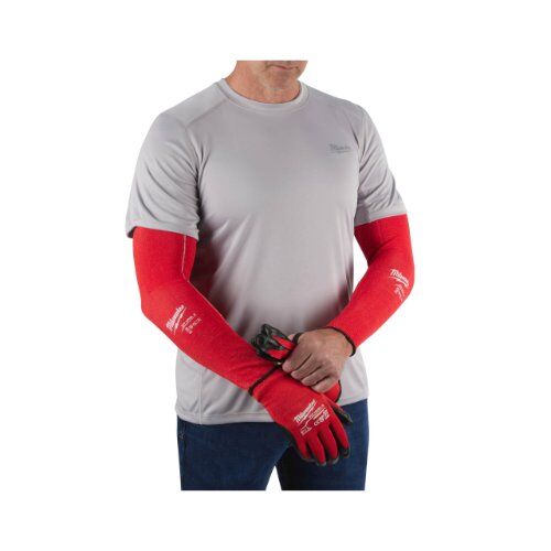  Persönliche Schutzausrüstung Arbeitshandschuhe Milwaukee Arm-Schnittschutz Klasse C, Länge 400 mm rot 12464806