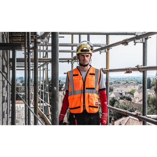  Kopfschutz Milwaukee BOLT200 Industriekletterhelm gelb belüftet 12464859