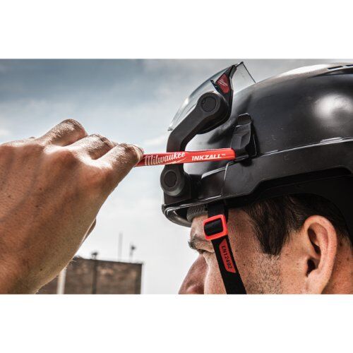  Kopfschutz Milwaukee BOLT200 Industriekletterhelm schwarz belüftet 12464875