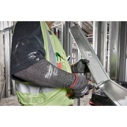  Persönliche Schutzausrüstung Arbeitshandschuhe Milwaukee Arm-Schnittschutz Klasse E, 45 cm, grau 12464772