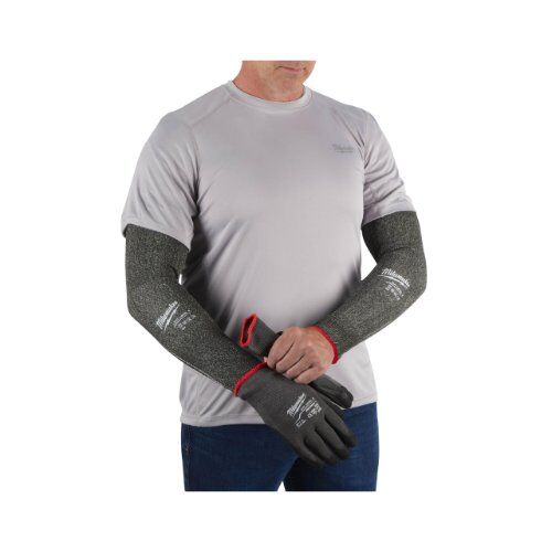  Persönliche Schutzausrüstung Arbeitshandschuhe Milwaukee Arm-Schnittschutz Klasse E, 45 cm, grau 12464772
