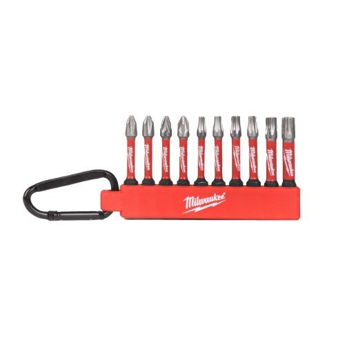  Sets Milwaukee SHOCKWAVE Schlagfeste Bits im Carabiner-Set 2 (10-tlg.) 12465057