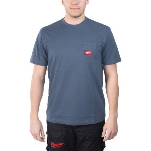  Funktions-T-Shirts Milwaukee Arbeits-T-Shirt WTSSBLU-L blau 12464693