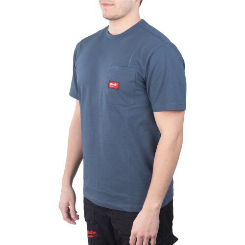  Funktions-T-Shirts Milwaukee Arbeits-T-Shirt WTSSBLU-L blau 12464693
