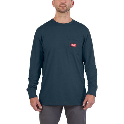  Funktions-T-Shirts Milwaukee Arbeits-Shirt WTLSBLU-XL lang blau 12464720