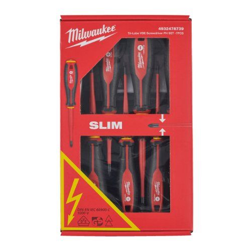  VDE Schraubendreher Milwaukee Tri-Lobe VDE Schraubendreher PH SET -7PCS 12464519