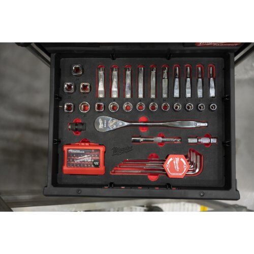  Adapter und Koffereinlagen Milwaukee PACKOUT Ratschen- und Schlüssel-Einlage 70-tlg. 12464551