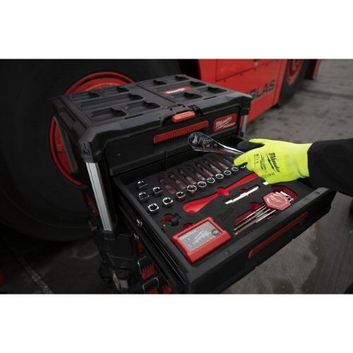  Adapter und Koffereinlagen Milwaukee PACKOUT Ratschen- und Schlüssel-Einlage 70-tlg. 12464551