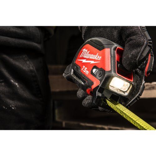 Premium magnetisch Milwaukee LED-Bandmaß 7,5m/25 ft 12464487  Premium magnetisch Milwaukee LED-Bandmaß 7,5m/25 ft 12464487