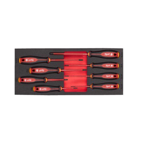  Schaumstoffeinsätze Milwaukee Tri-Lobe VDE Schraubendreher Einlage 8-tlg. 12464587