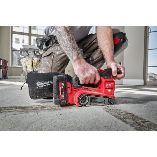  Akkugeräte Exzenterschleifer Milwaukee Akku-Bandschleifer M18FBTS75-0 12463593