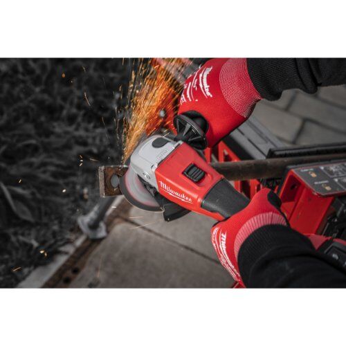  Schleifer 125 mm Milwaukee Akku-Winkelschleifer M18BLSAG125X-402X, incl. 2 x Akku, Ladegerät, HD-Box 12463531