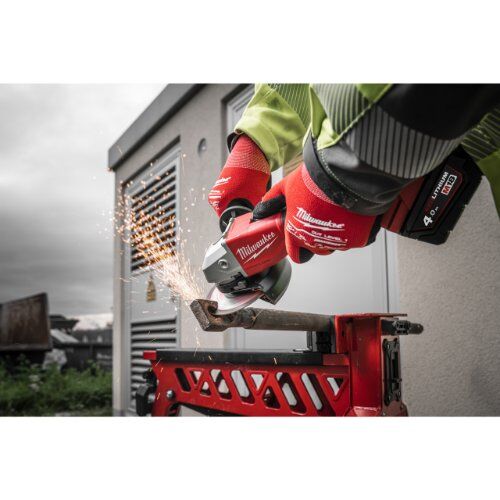  Schleifer 125 mm Milwaukee Akku-Winkelschleifer M18BLSAG125X-402X, incl. 2 x Akku, Ladegerät, HD-Box 12463531
