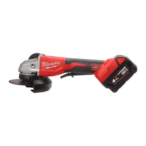  Schleifer 125 mm Milwaukee Akku-Winkelschleifer M18BLSAG125XPD-402X, mit Paddelschalter 125 mm, mit 2 x Akku, Ladegerät, HD-Box 12463530