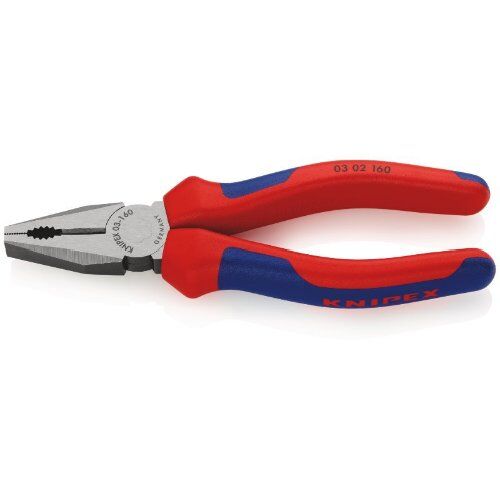  Kombizangen Kombizangen KNIPEX 03 02 160 Kombizange mit Mehrkomponenten-Hüllen schwarz atramentiert 160 mm 12381016