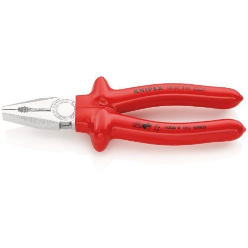  Kombizangen Kombizangen KNIPEX 03 07 200 Kombizange tauchisoliert, VDE-geprüft verchromt 200 mm 12381025