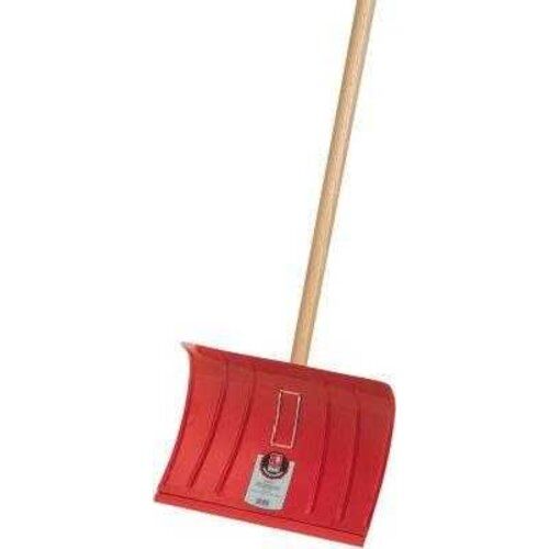  IDEAL-Schneeräumer, Stahlblech, rot pulverbeschichtet, Verstärkungsrippen IDEAL-Schneeräumer 350x500, Stahlblech, rot pulverbeschichtet, Verstärkungsrippen, mit Schutzkante, Klemmfix 12380049