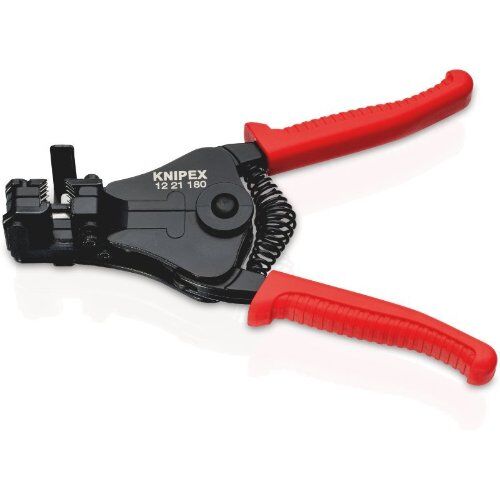  Abisolierzangen mit Formmessern KNIPEX 12 21 180 EAN Abisolierzange mit Formmessern mit Kunststoff-Griffhüllen schwarz lackiert 180 mm 12380325