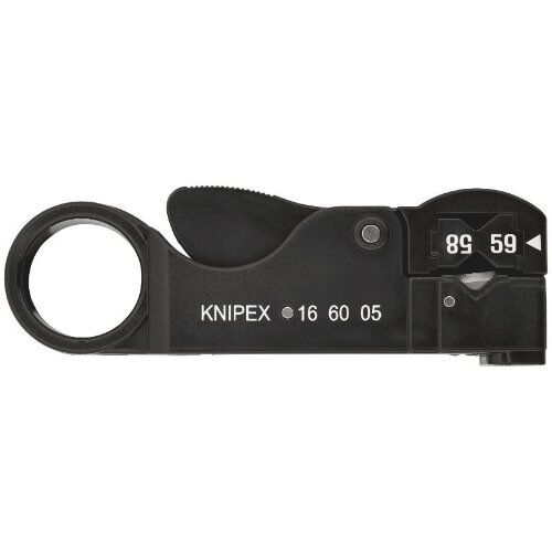  Abisolierwerkzeug für Koaxialkabel KNIPEX 16 60 05 SB Abisolierwerkzeug für Koaxialkabel  105 mm 12380377