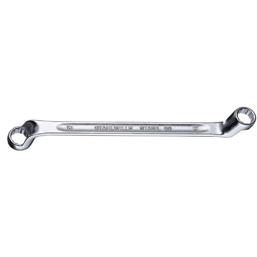  Doppelringschlüssel, tiefgekröpft, m. AS-Drive 20 Doppelringschlüssel StahlwilleSTABIL® SW. 14 x 15 mm L. 245 mm 12361225