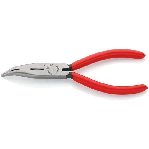 Flachrundzangen mit Schneide (Radiozangen) KNIPEX 25 21 160 Flachrundzange mit Schneide (Radiozange) mit Kunststoff überzogen schwarz atramentiert 160 mm 12380845