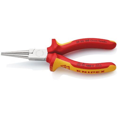  Langbeckzangen KNIPEX 30 36 160 Langbeckzange isoliert mit Mehrkomponenten-Hüllen, VDE-geprüft verchromt 160 mm 12380865