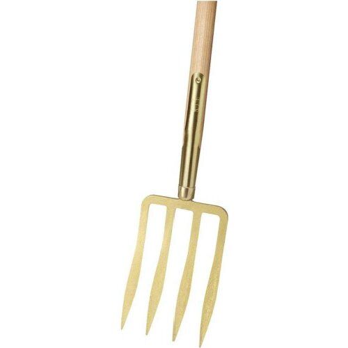  Idealspaten Gabeln IDEAL-Spatengabel, Lanzenzinken, gold, schwer, Schienenzwinge 12379790