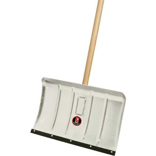  IDEAL-Schneeeräumer, Leichtmetall, Verstärkungsrippen IDEAL-Schneeräumer 350x500 mit Flüsterkante und Klemmfix, Leichtmetall, mit Buchen-Langstiel 12380034