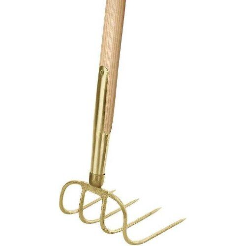  Idealspaten Gabeln IDEAL-Dunghacke, gold, Schienenzwinge, Eschen-Langstiel 135 cm 12379797