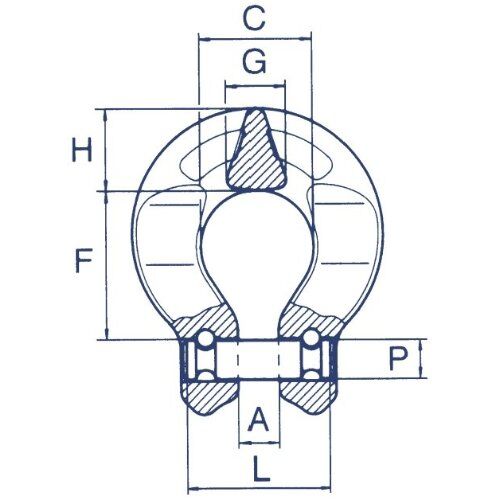  Omega-Schäkel CARTEC® Omega-Schäkel, GK8, 13 mm 12401349
