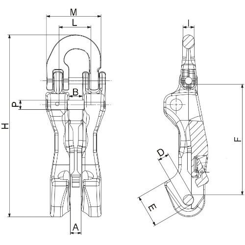  Verkürzungsklauen mit Kuppelanschluss, mit Sicherung CARTEC® Verkürzungsklaue(Kuppelanschluss und Sicherung), GK10, 7 mm 12402720