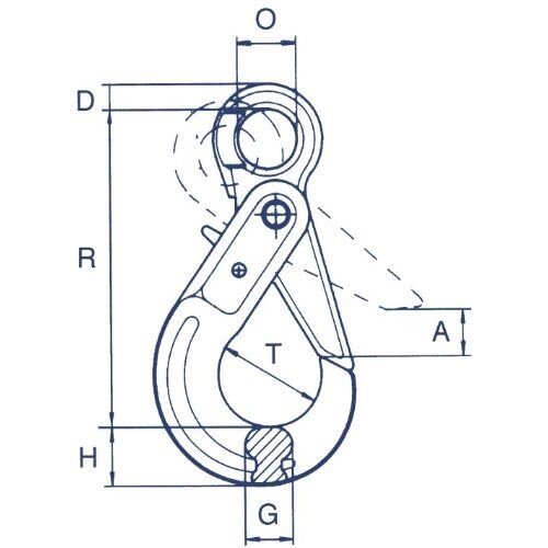  Haken Self-Locking-Haken mit Öse CARTEC® Self-Locking-Haken(Öse), GK8, 6 mm 12401394