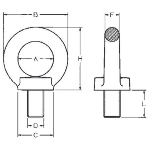  Ringschrauben, variabel CARTEC® Ringschraube (variabel), GK8, M16, 1000 kg (90°)/4000 kg (0°) 12403438
