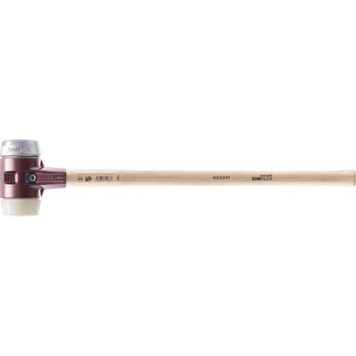  SIMPLEX-Vorschlaghammer ‒ mit Stahlgussgehäuse und Hickorystiel SIMPLEX-Vorschlaghammer
mit Stahlgussgehäuse und Holzstiel,
Ø 80 / Stiel 700 mm
Nylon  / Weichmetall 12404333