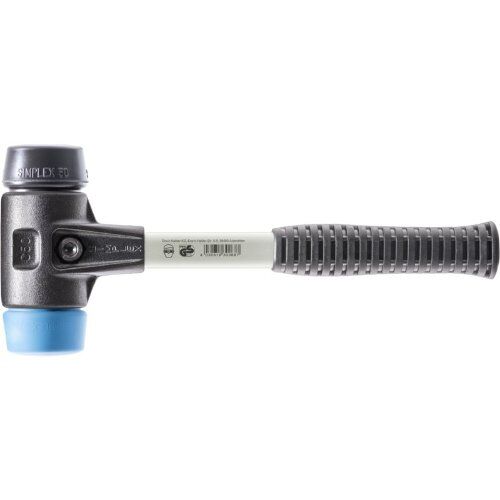  SIMPLEX-Schonhämmer ‒ mit verstärktem Stahlgussgehäuse und Fiberglasstiel SIMPLEX-Schonhammer
mit verstärktem Stahlgussgehäuse und Fiberglasstiel,
Ø 30,
TPE-soft / Gummikomposition 12404084